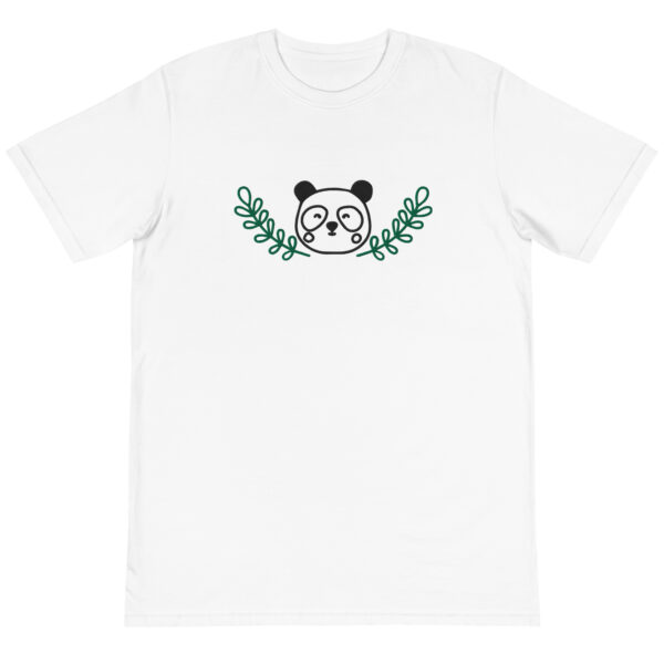 Panda Embroidery - Unisex Organic T-Shirt